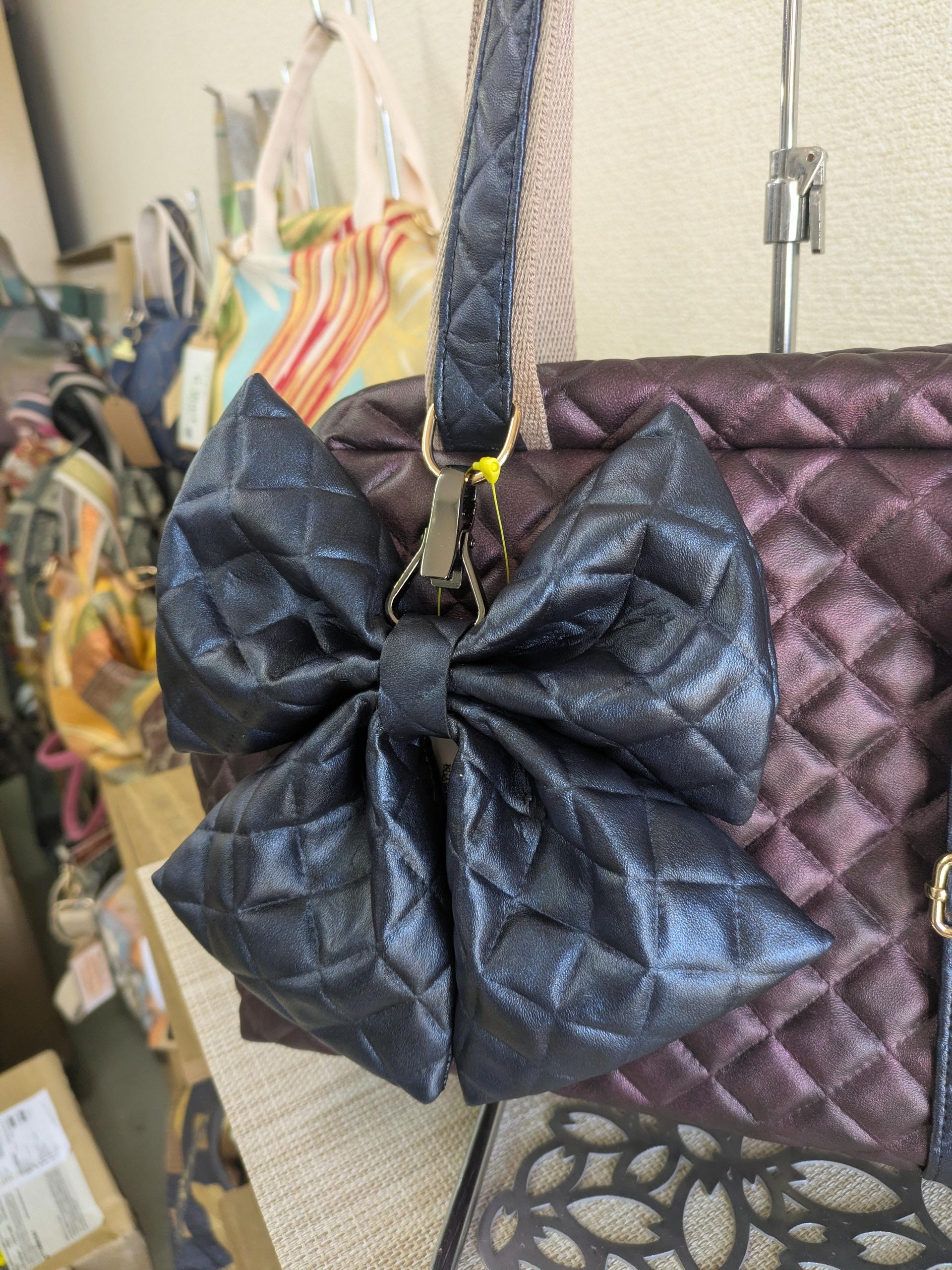 　🎀リボンチャーム🎀　『帯の華』ひらく職人”五呂”が作る　『アーガイルキルト』★チェーンタイプに変更しました | 3枚目