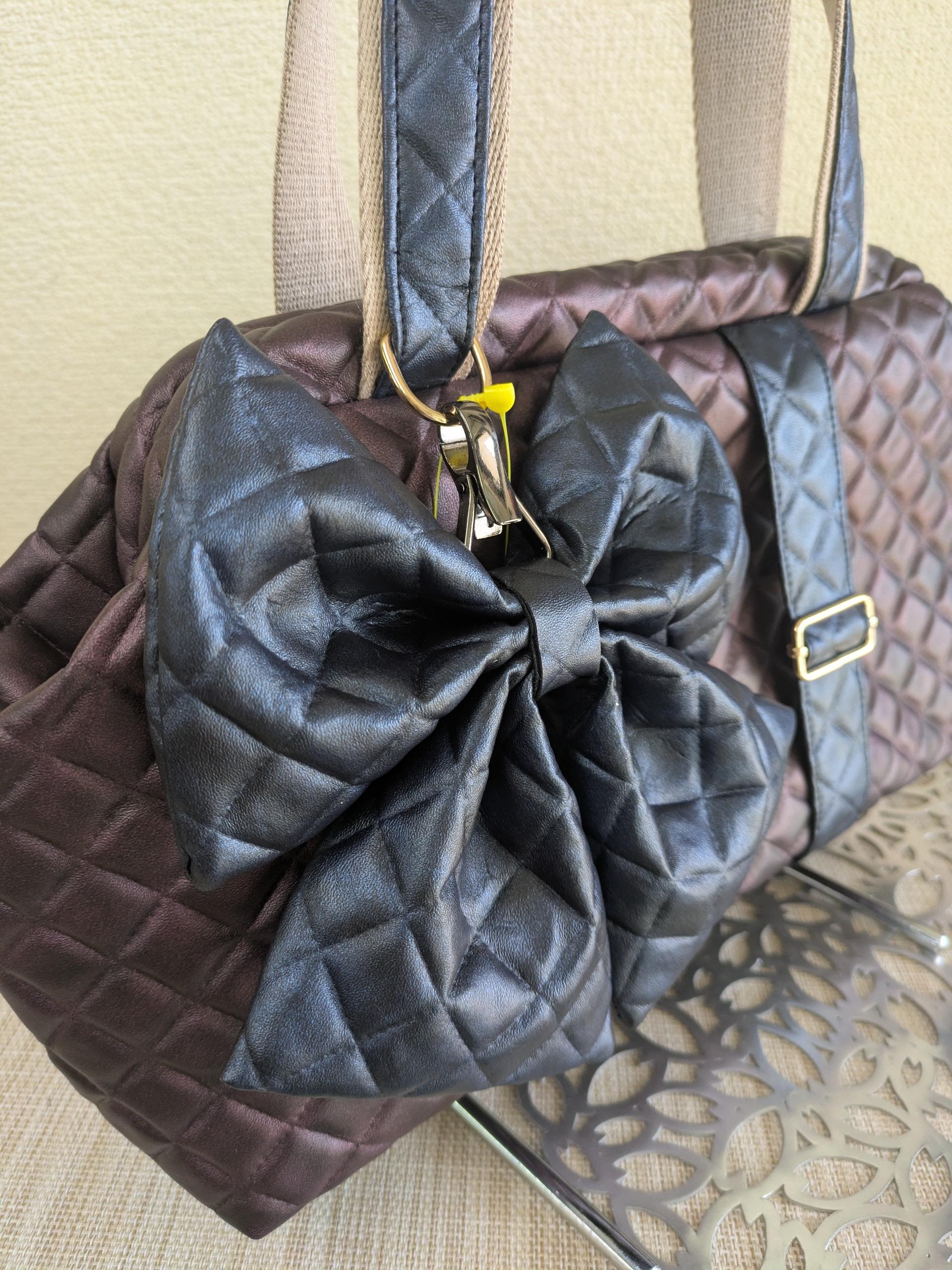 　🎀リボンチャーム🎀　『帯の華』ひらく職人”五呂”が作る　『アーガイルキルト』★チェーンタイプに変更しました | 4枚目