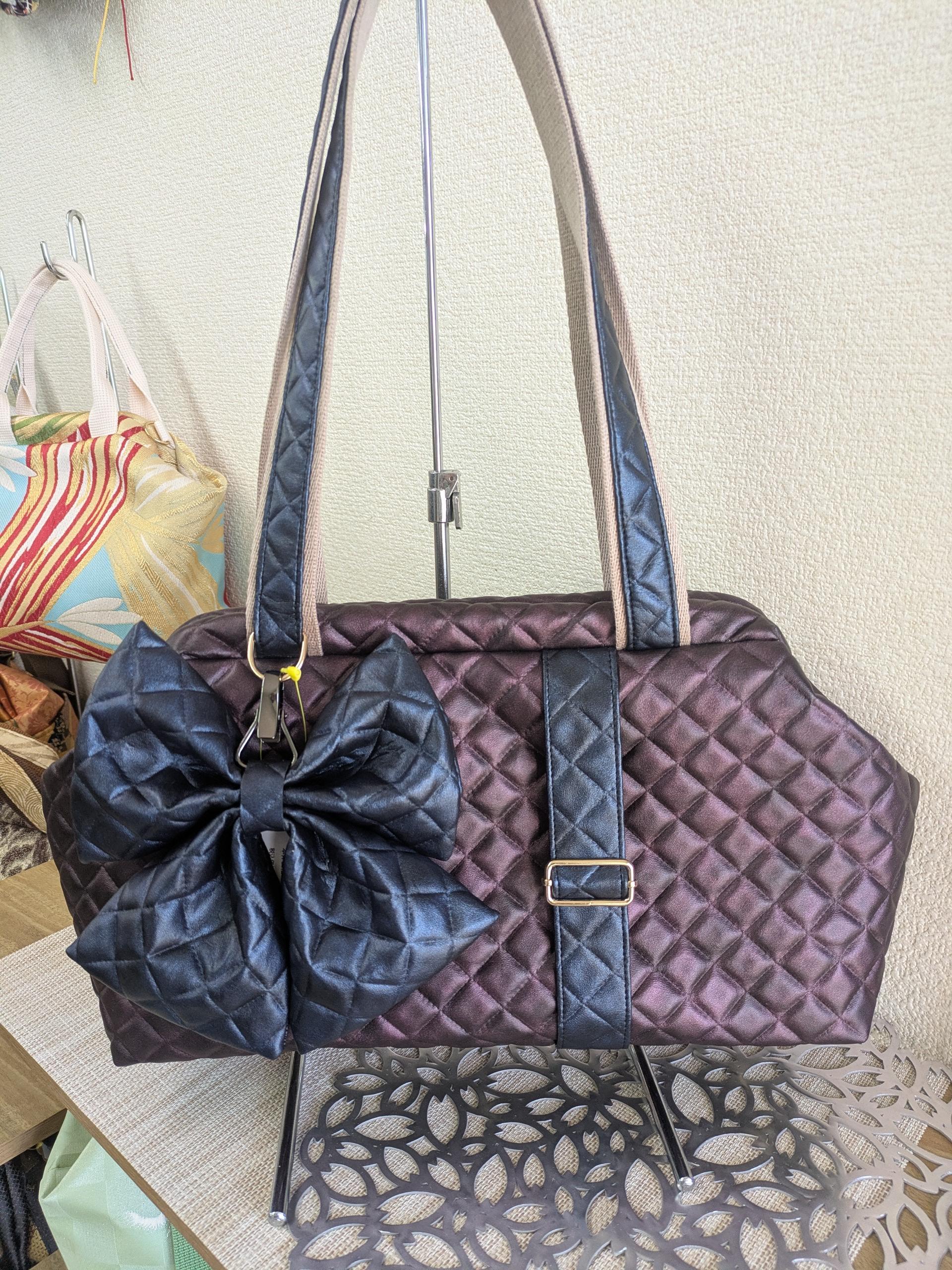 　🎀リボンチャーム🎀　『帯の華』ひらく職人”五呂”が作る　『アーガイルキルト』★チェーンタイプに変更しました | 5枚目