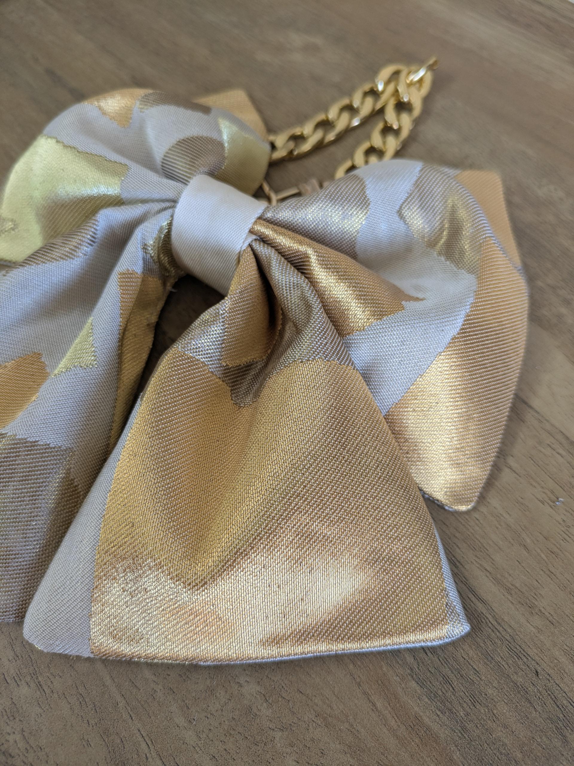 『帯の華』ひらく職人”五呂”が作る『オビカラ』　帯で作る　🎀リボンチャーム🎀　★チェーンタイプに変更しました | 3枚目