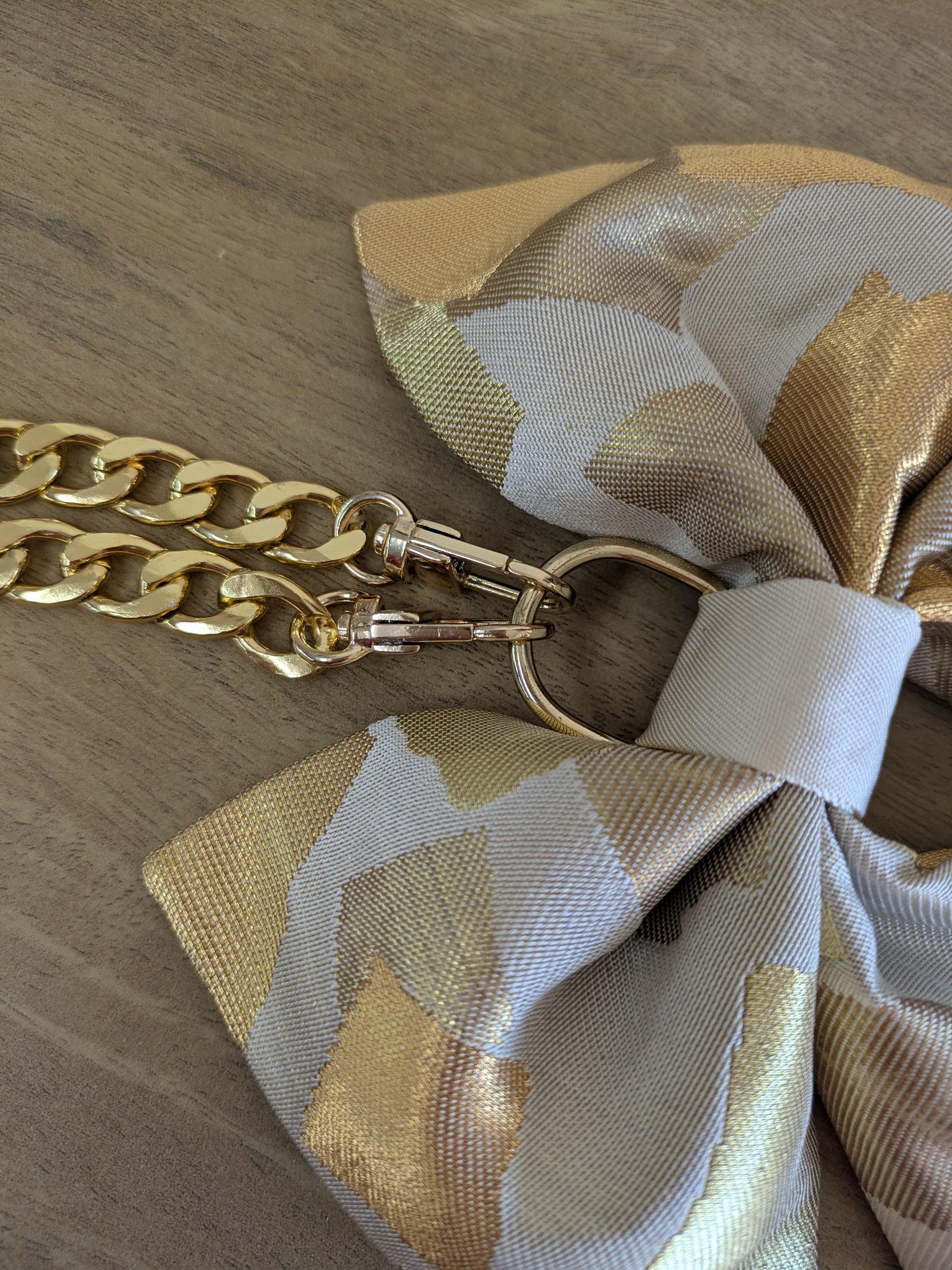 『帯の華』ひらく職人”五呂”が作る『オビカラ』　帯で作る　🎀リボンチャーム🎀　★チェーンタイプに変更しました | 4枚目