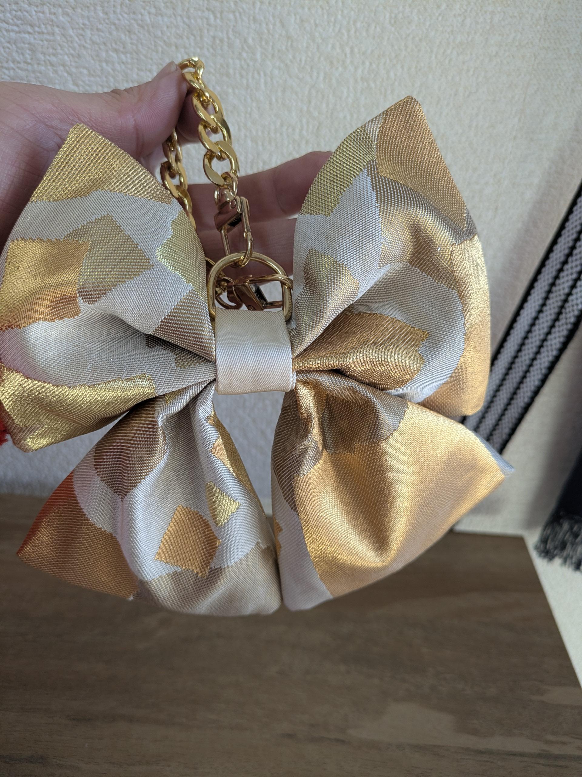 『帯の華』ひらく職人”五呂”が作る『オビカラ』　帯で作る　🎀リボンチャーム🎀　★チェーンタイプに変更しました | 7枚目