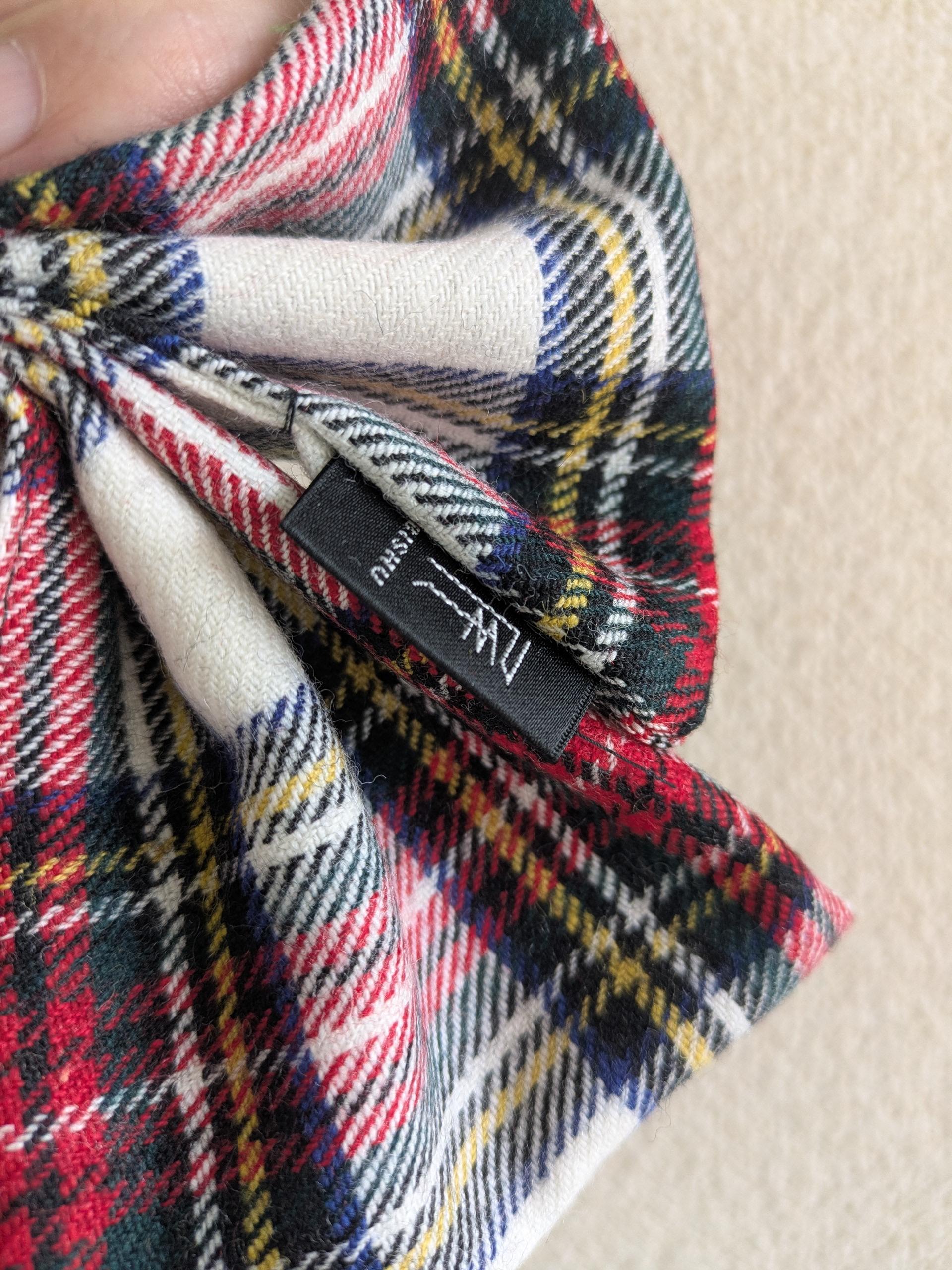 🎀リボンチャーム🎀『帯の華』ひらく職人”五呂”が作る　『尾州チェック柄』★チェーンタイプに変更しました | 5枚目