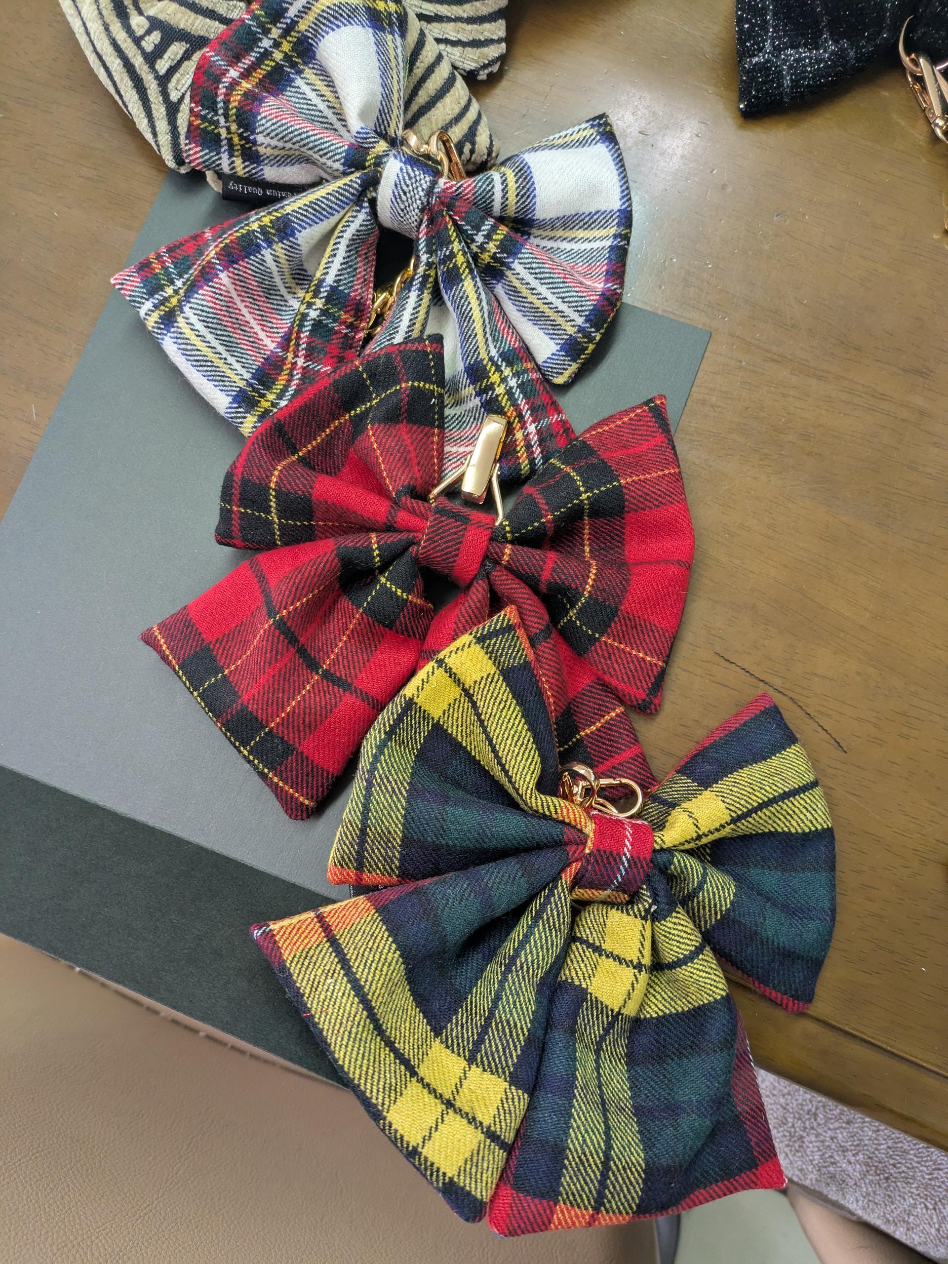 🎀リボンチャーム🎀『帯の華』ひらく職人”五呂”が作る　『尾州チェック柄』★チェーンタイプに変更しました | 7枚目