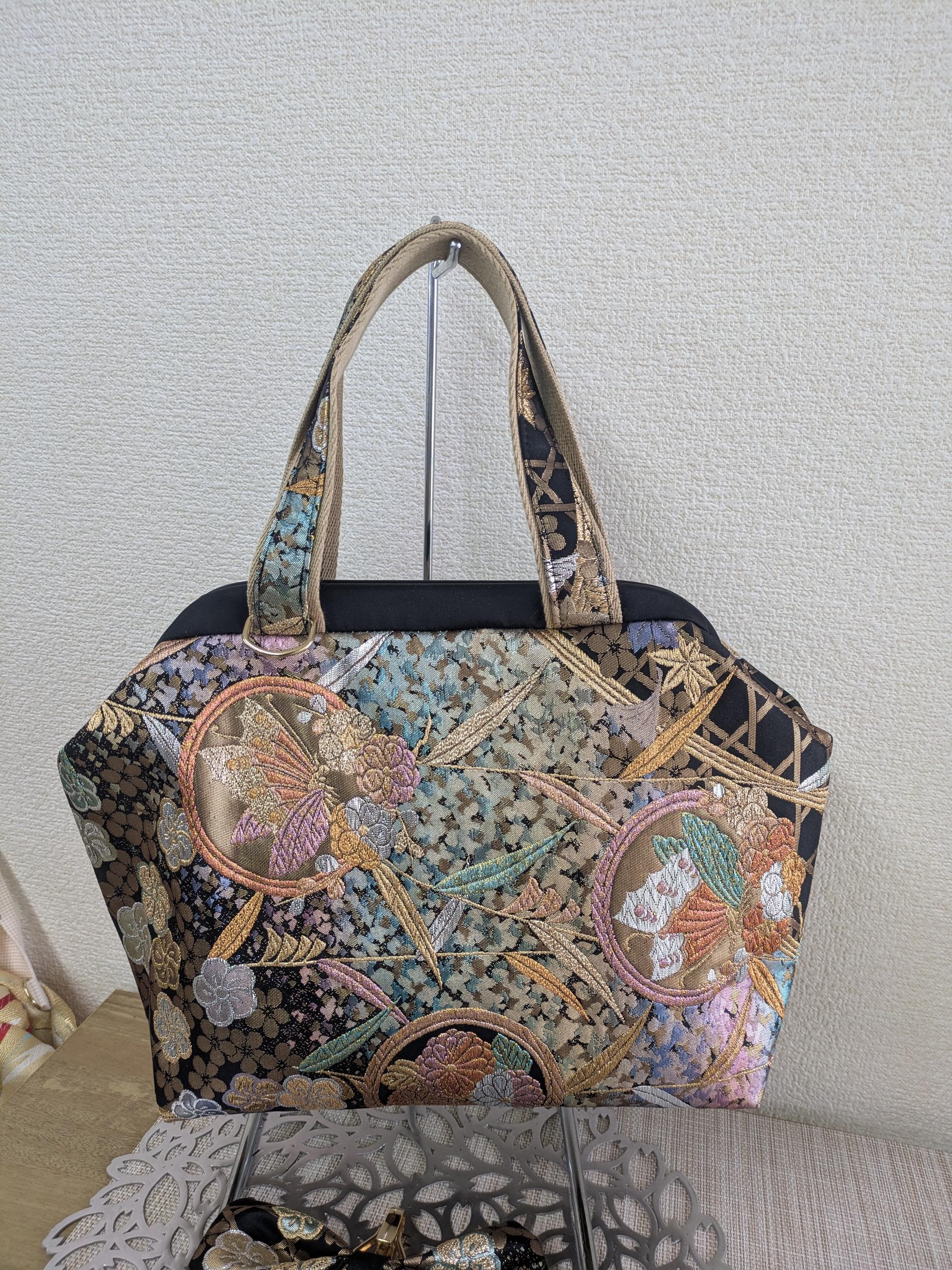 『帯の華』ひらく職人”五呂”が作る『オビカラ』　バック　Ｌ１　送料無料1枚目の画像