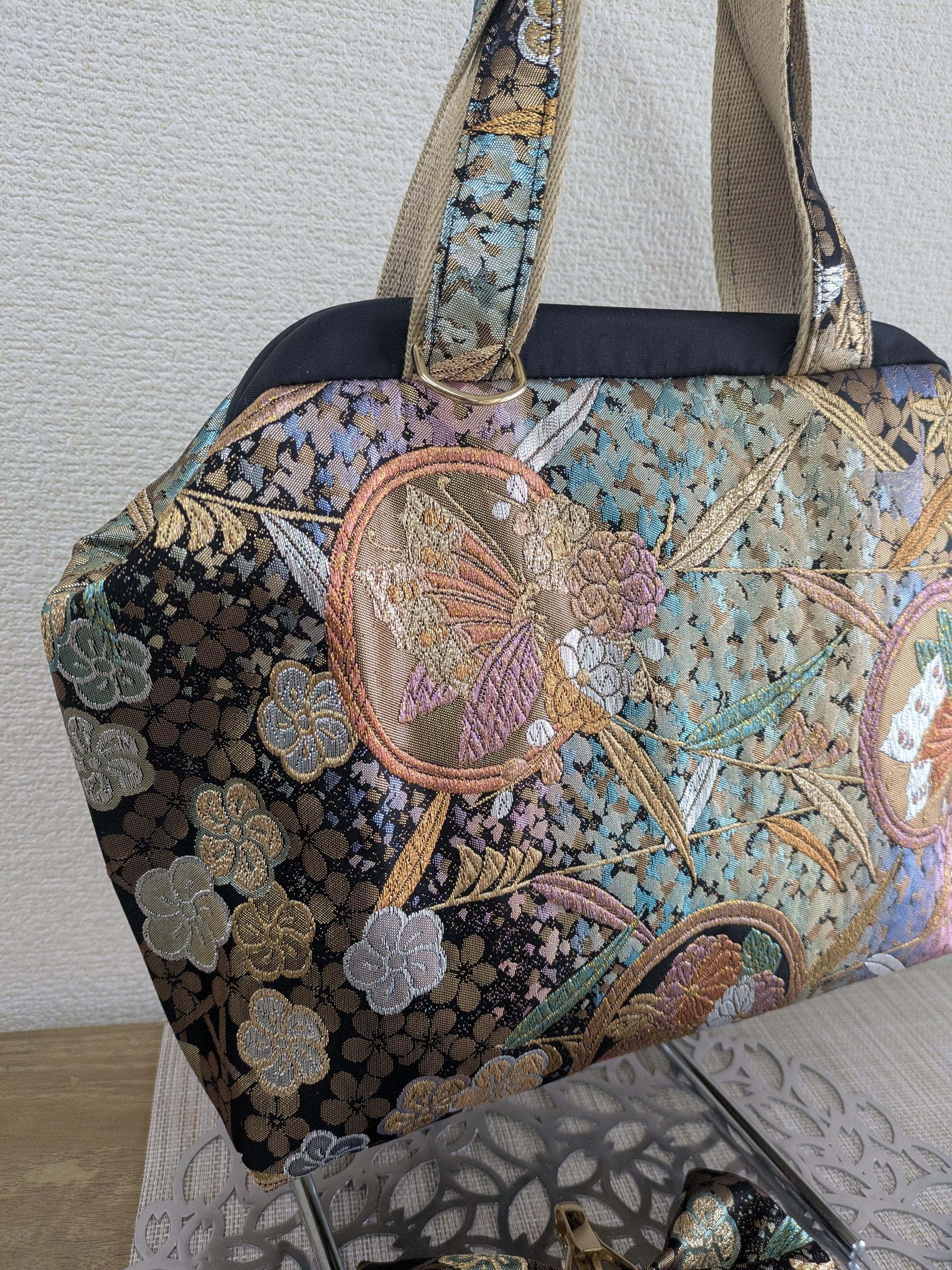 『帯の華』ひらく職人”五呂”が作る『オビカラ』　バック　Ｌ１　送料無料 | 5枚目