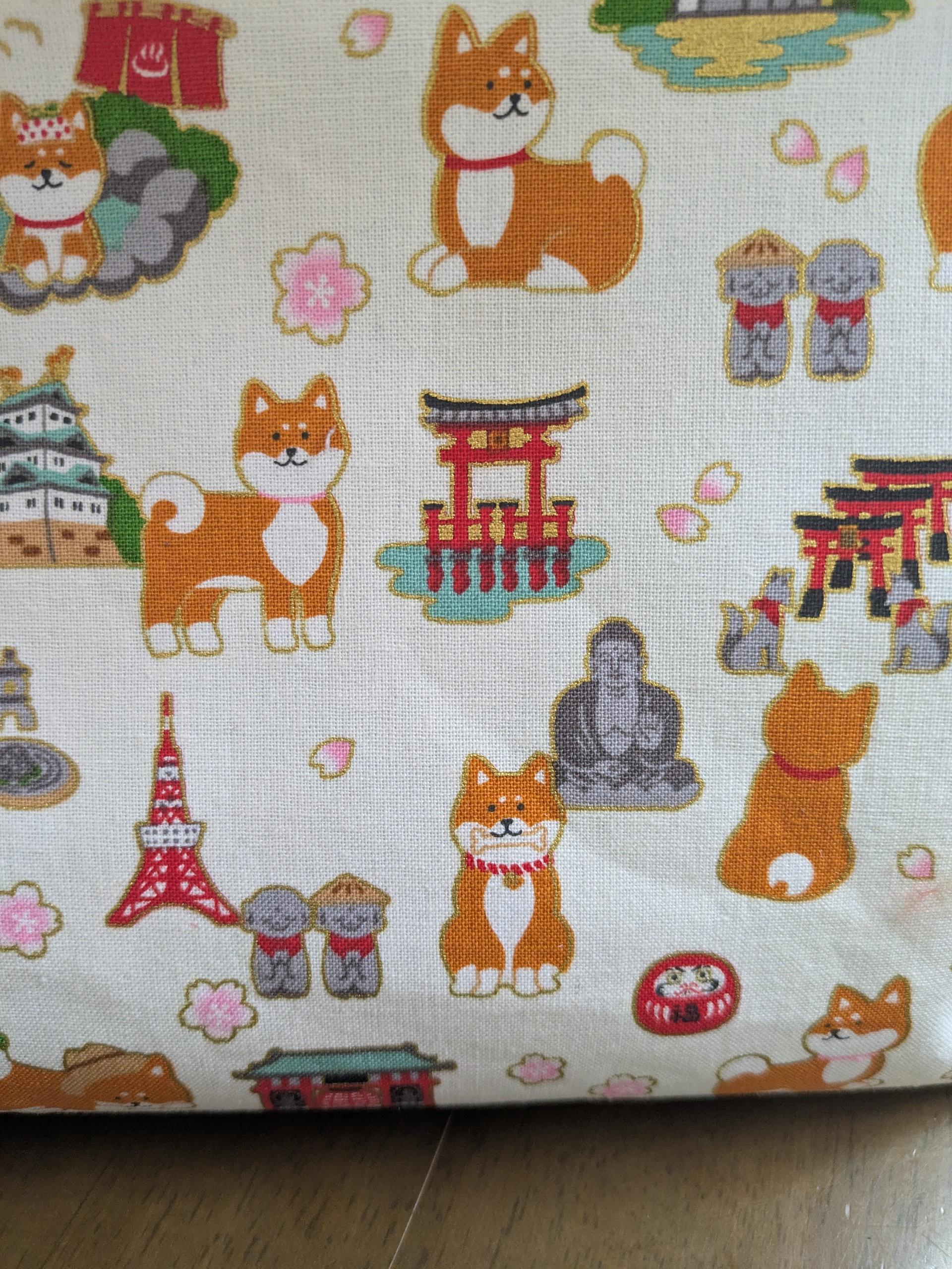 限定❣❣入園のお祝いに作った！マグネットボタントートバック　ワンちゃん白　￥6980　２個限定（送料込み） | 3枚目