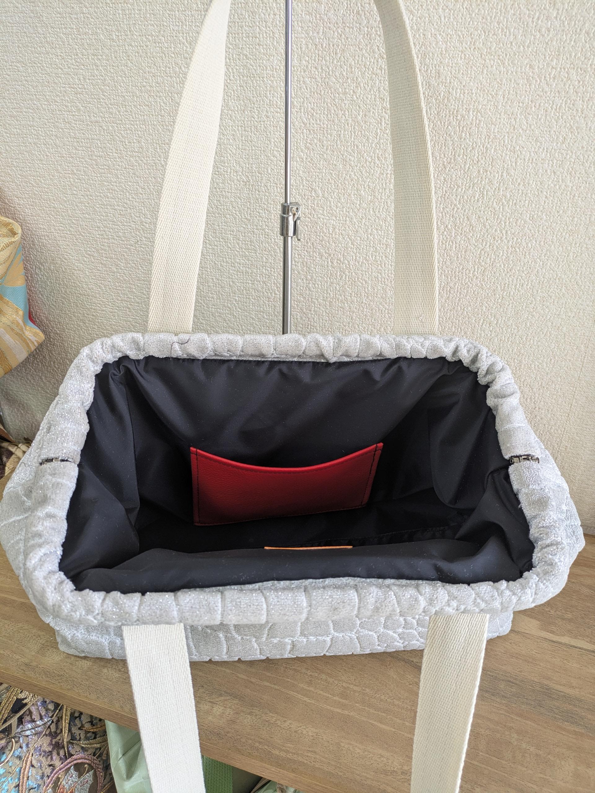 LL2　『PATAO＆PATACO』トルコ製生地　グリッターシャイン　　白 | 10枚目