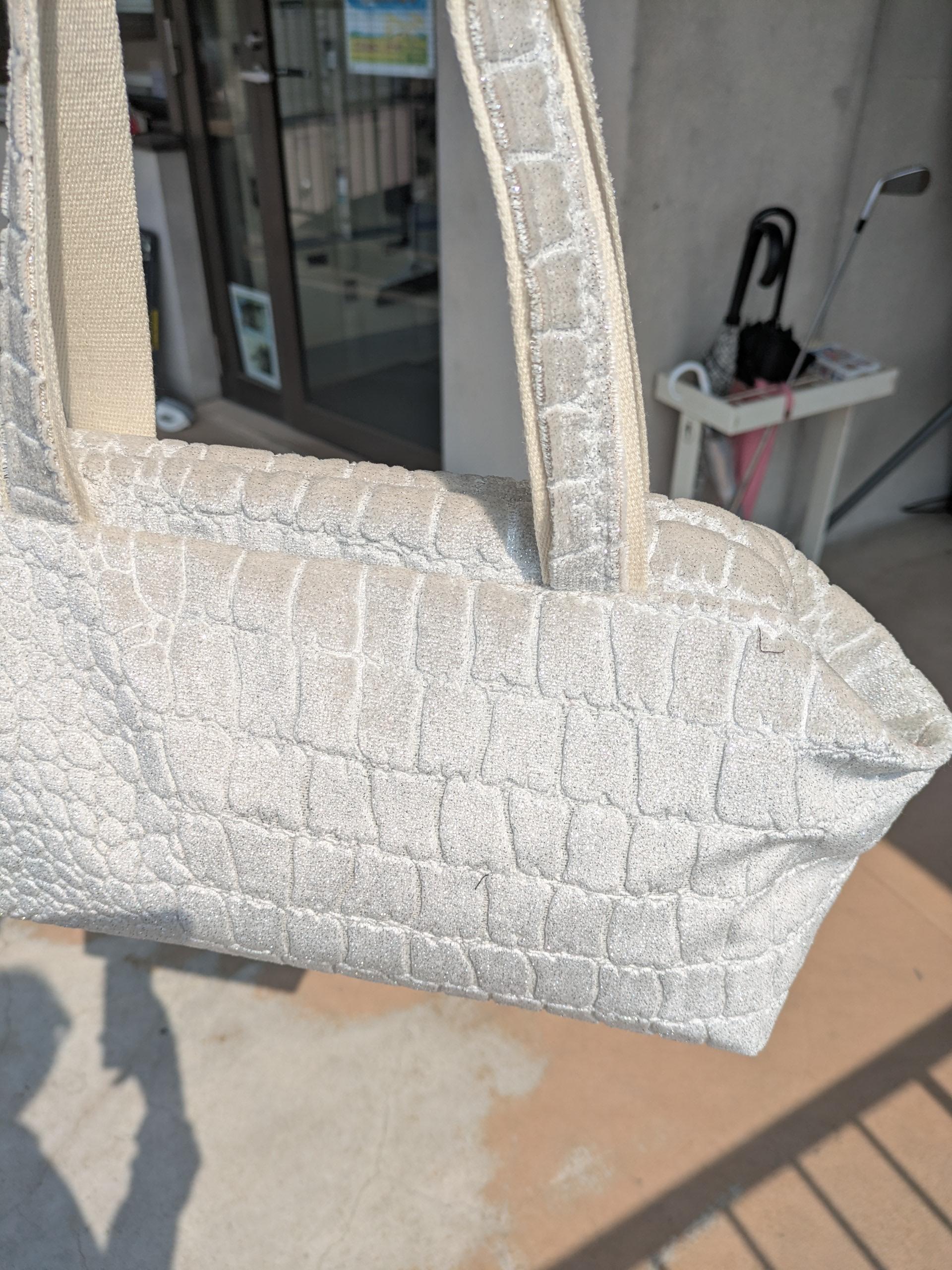 LL2　『PATAO＆PATACO』トルコ製生地　グリッターシャイン　　白 | 17枚目