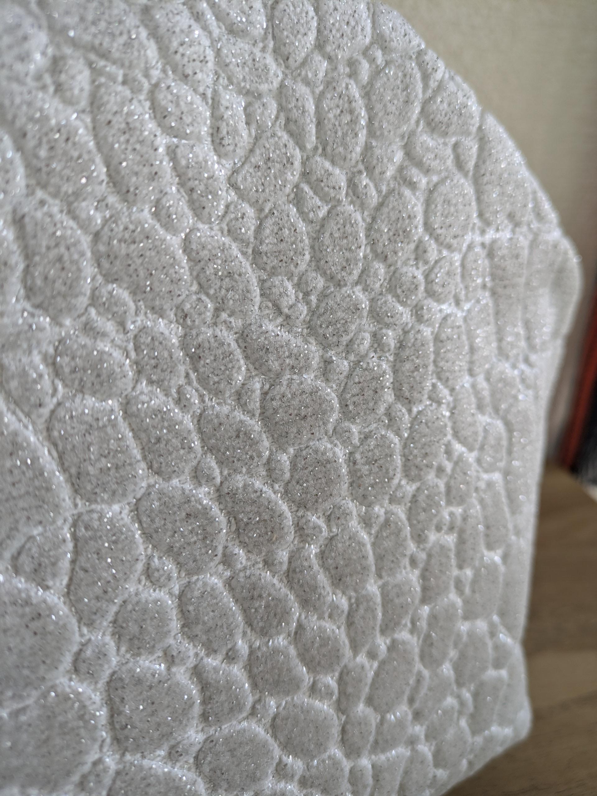 LL2　『PATAO＆PATACO』トルコ製生地　グリッターシャイン　　白 | 8枚目