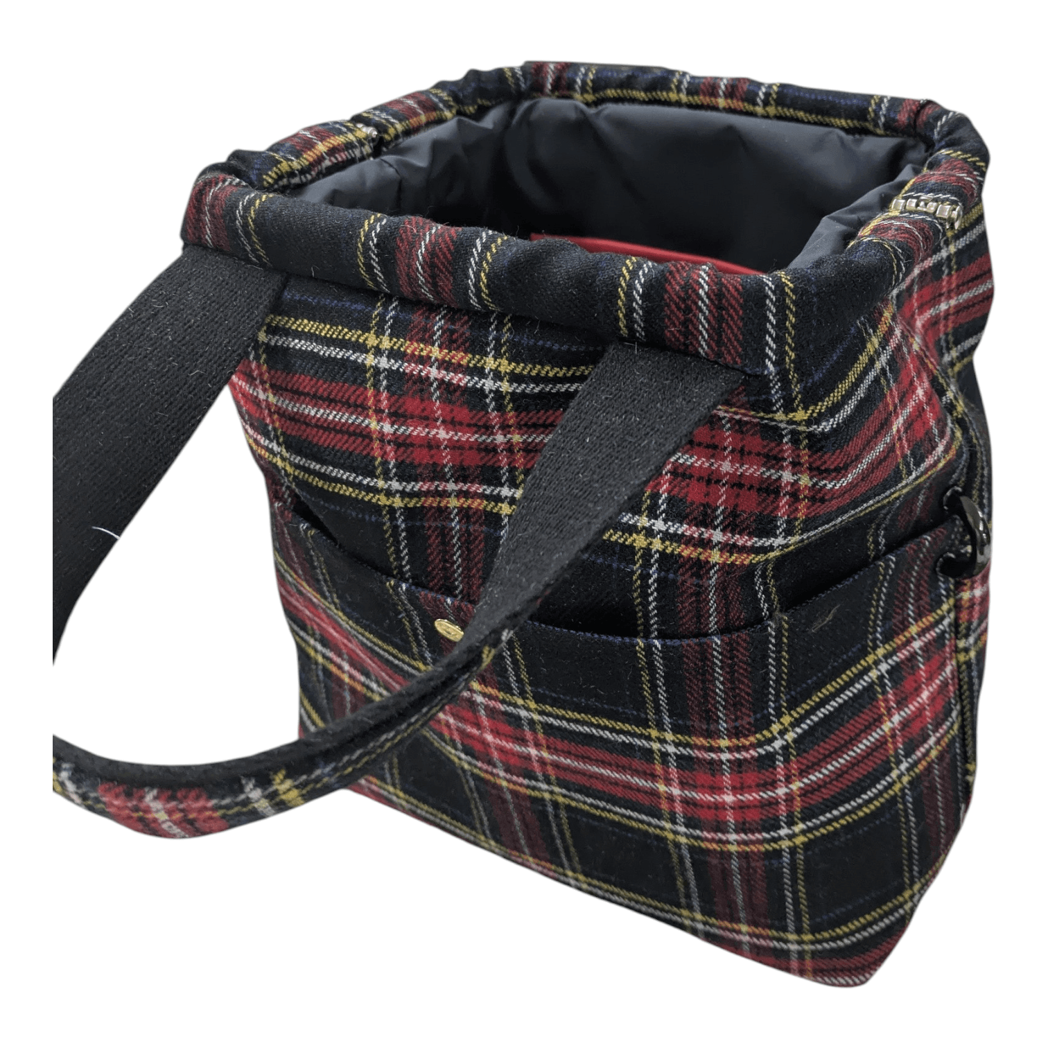 ：『尾州　チェック柄』　M1スタイル　『尾州』認定生地使用　リボンチャーム別　ゴルフのカートバックにも | 6枚目