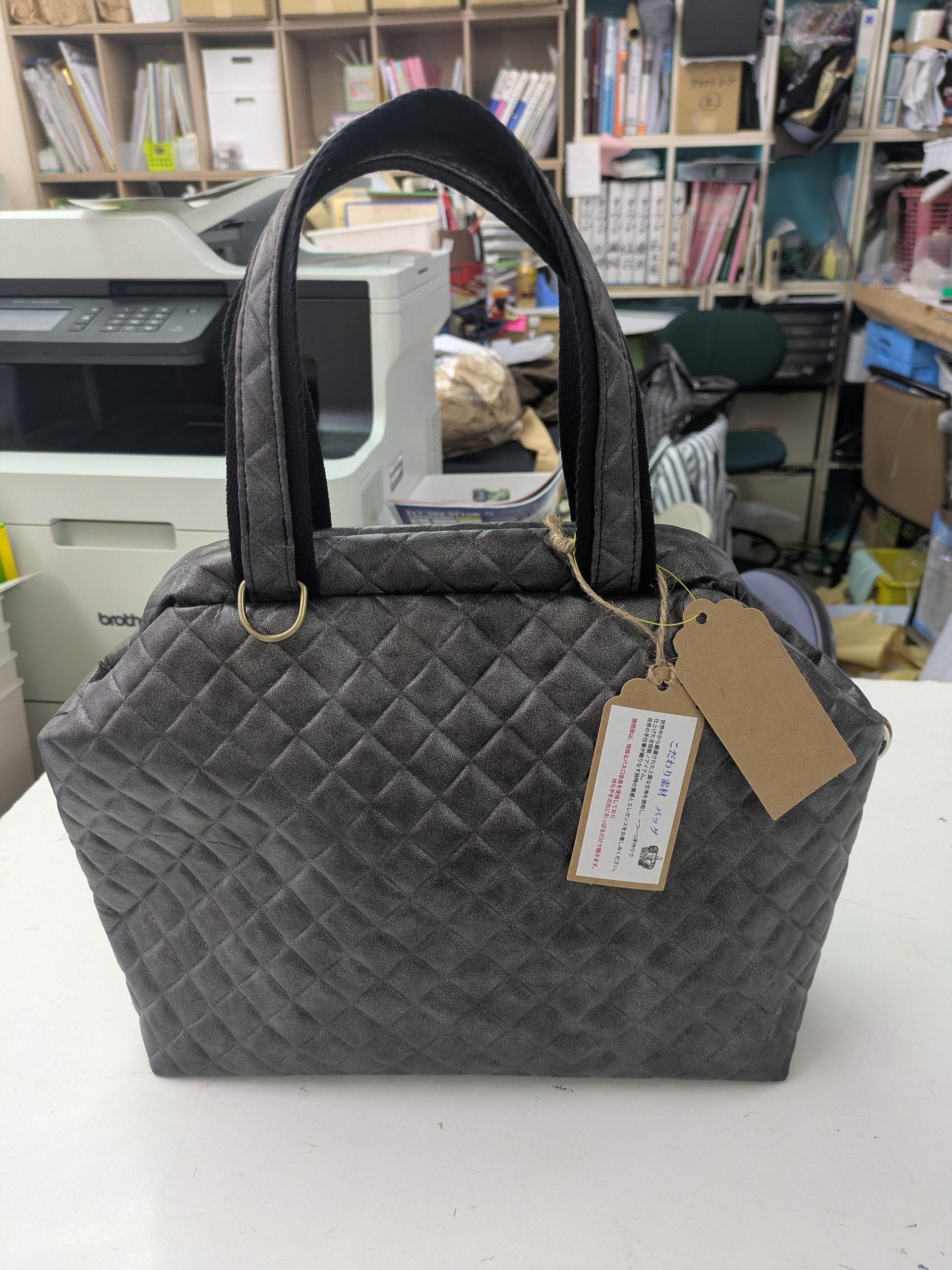 L１　『こだわり素材』　”五呂”のお気に入り生地　『キルトアーガイル』生地　スペイン製　グレー系 | 2枚目