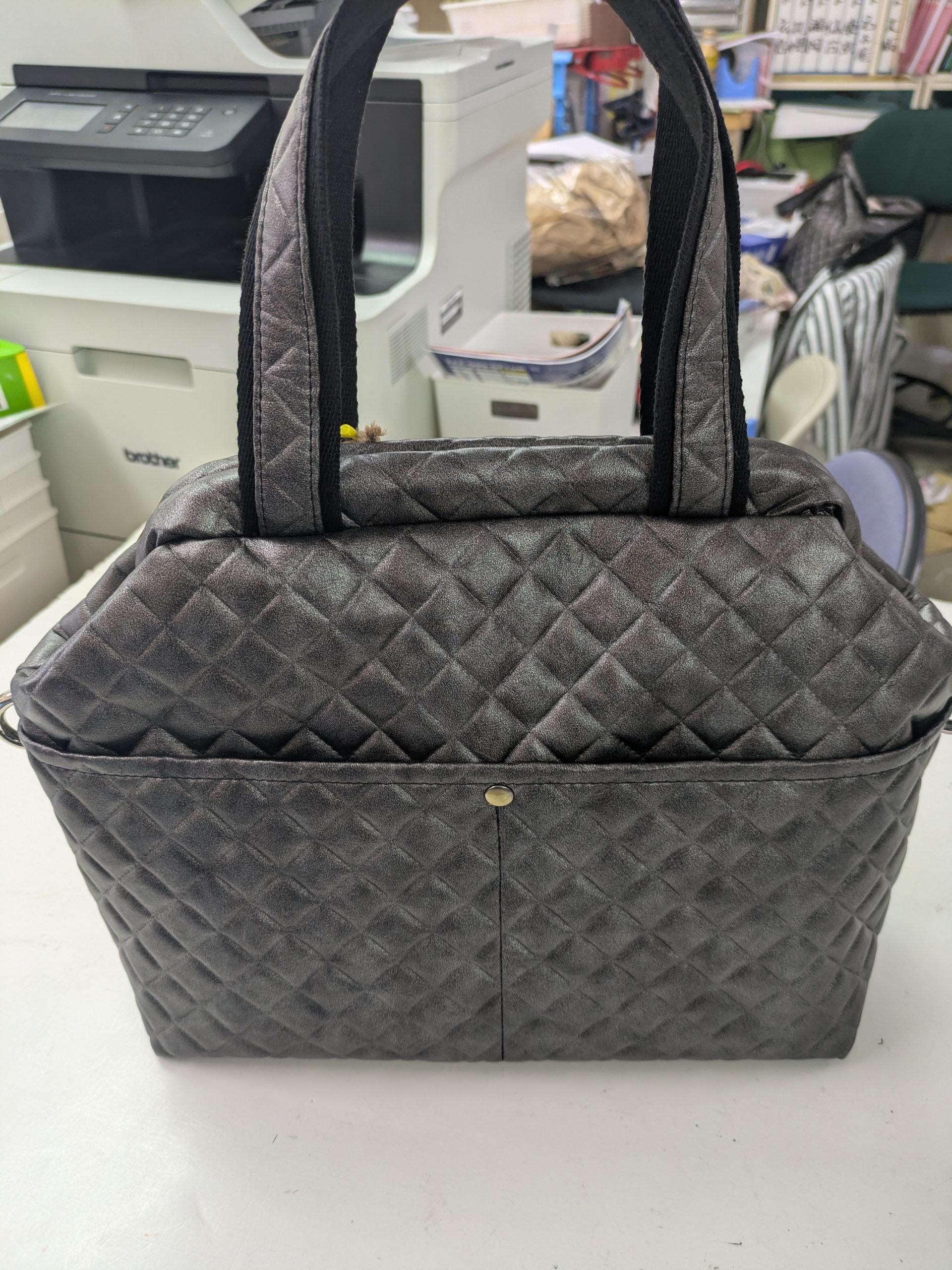 L１　『こだわり素材』　”五呂”のお気に入り生地　『キルトアーガイル』生地　スペイン製　グレー系 | 5枚目