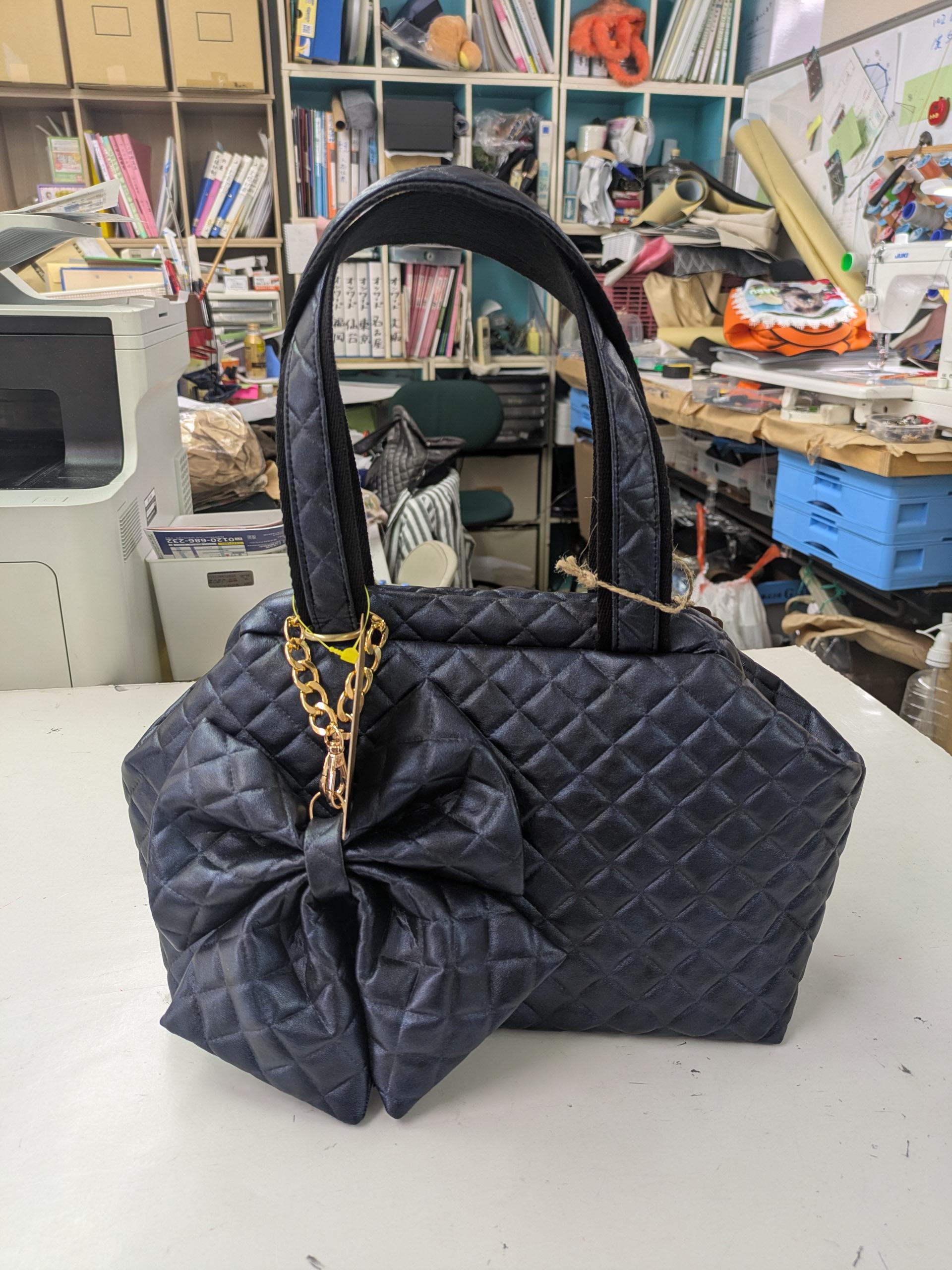 L2　『こだわり素材』　”五呂”のお気に入り生地　『キルトアーガイル』生地　スペイン製　ネイビー系 | 2枚目