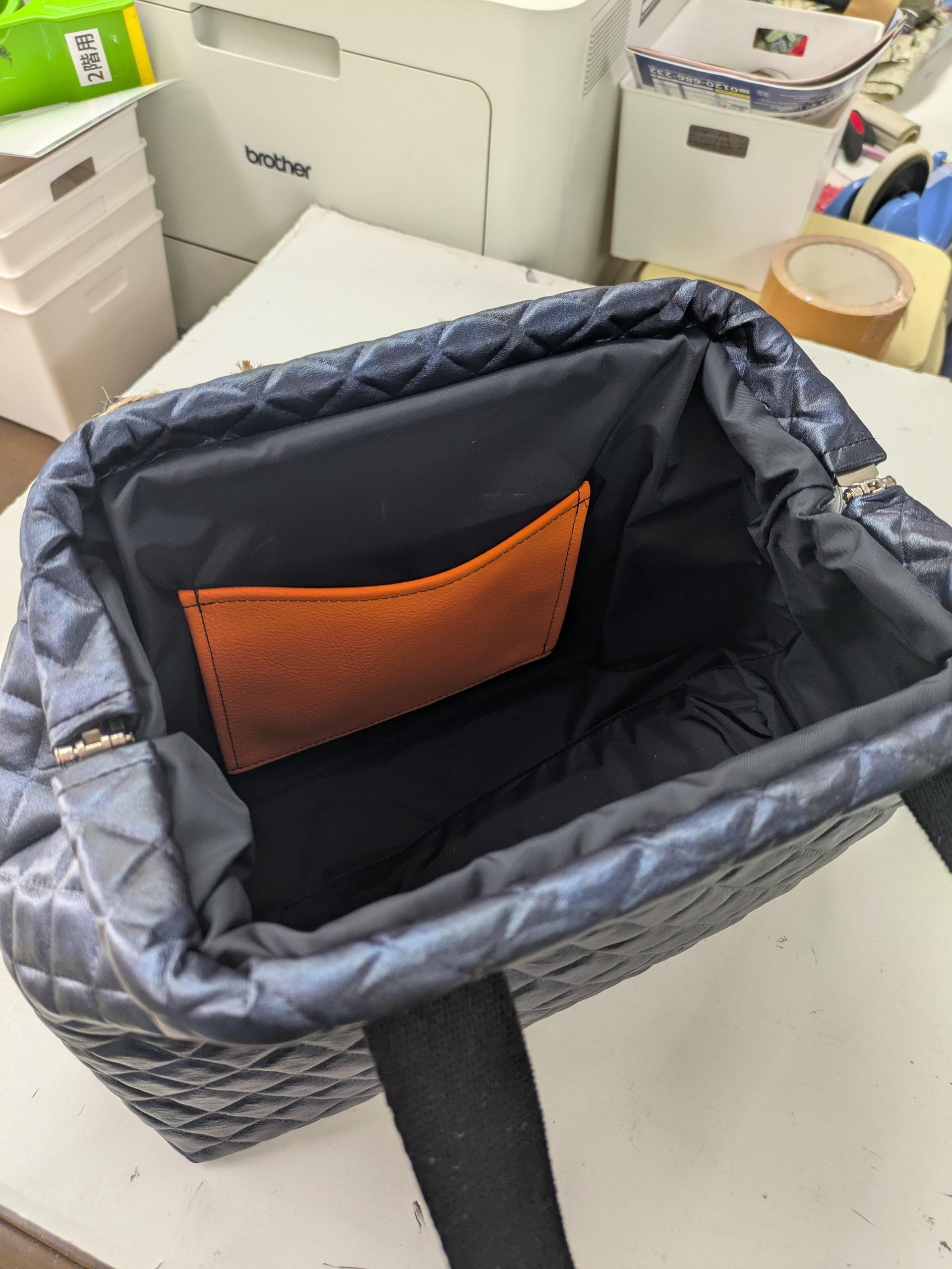 L2　『こだわり素材』　”五呂”のお気に入り生地　『キルトアーガイル』生地　スペイン製　ネイビー系 | 5枚目