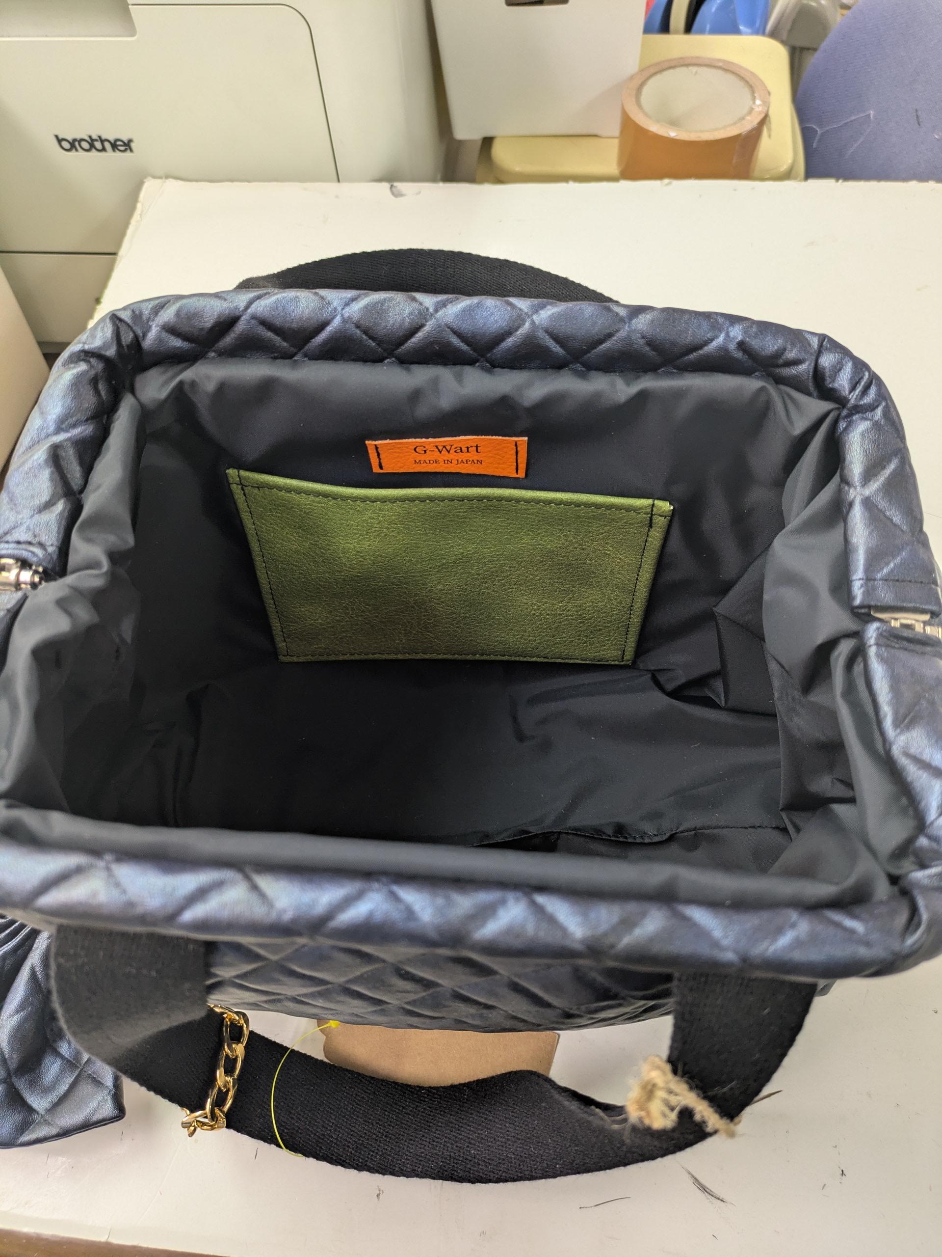 L2　『こだわり素材』　”五呂”のお気に入り生地　『キルトアーガイル』生地　スペイン製　ネイビー系 | 6枚目