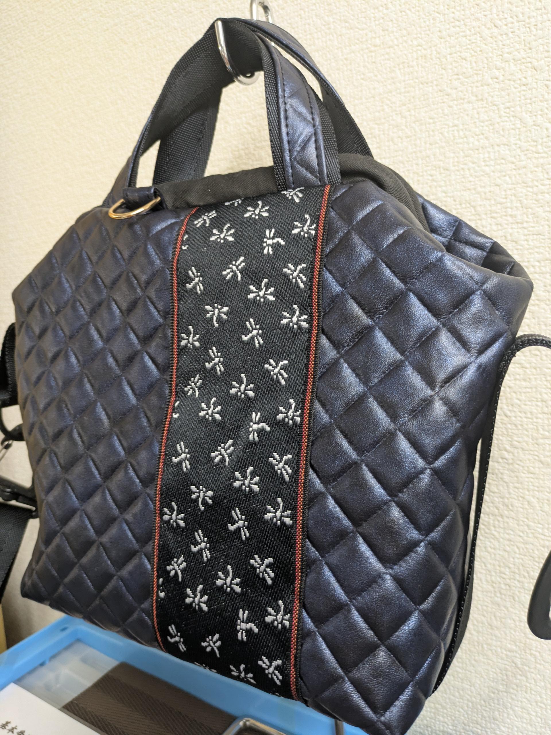 ★スペイン製アーガイルキルト使用★『IBÉRICO』ショルダーバック　サイズM１ロング　　送料無料