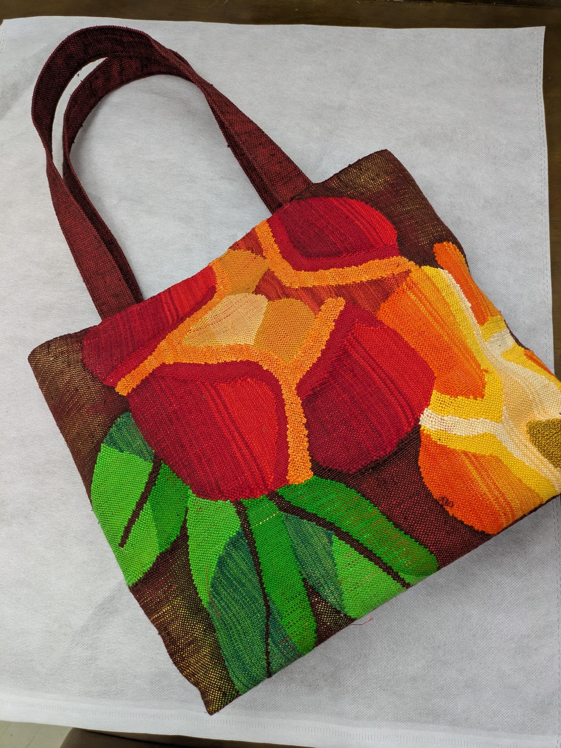 Wさん　ご自身の帯でオーダー　トート　マグネットボタン