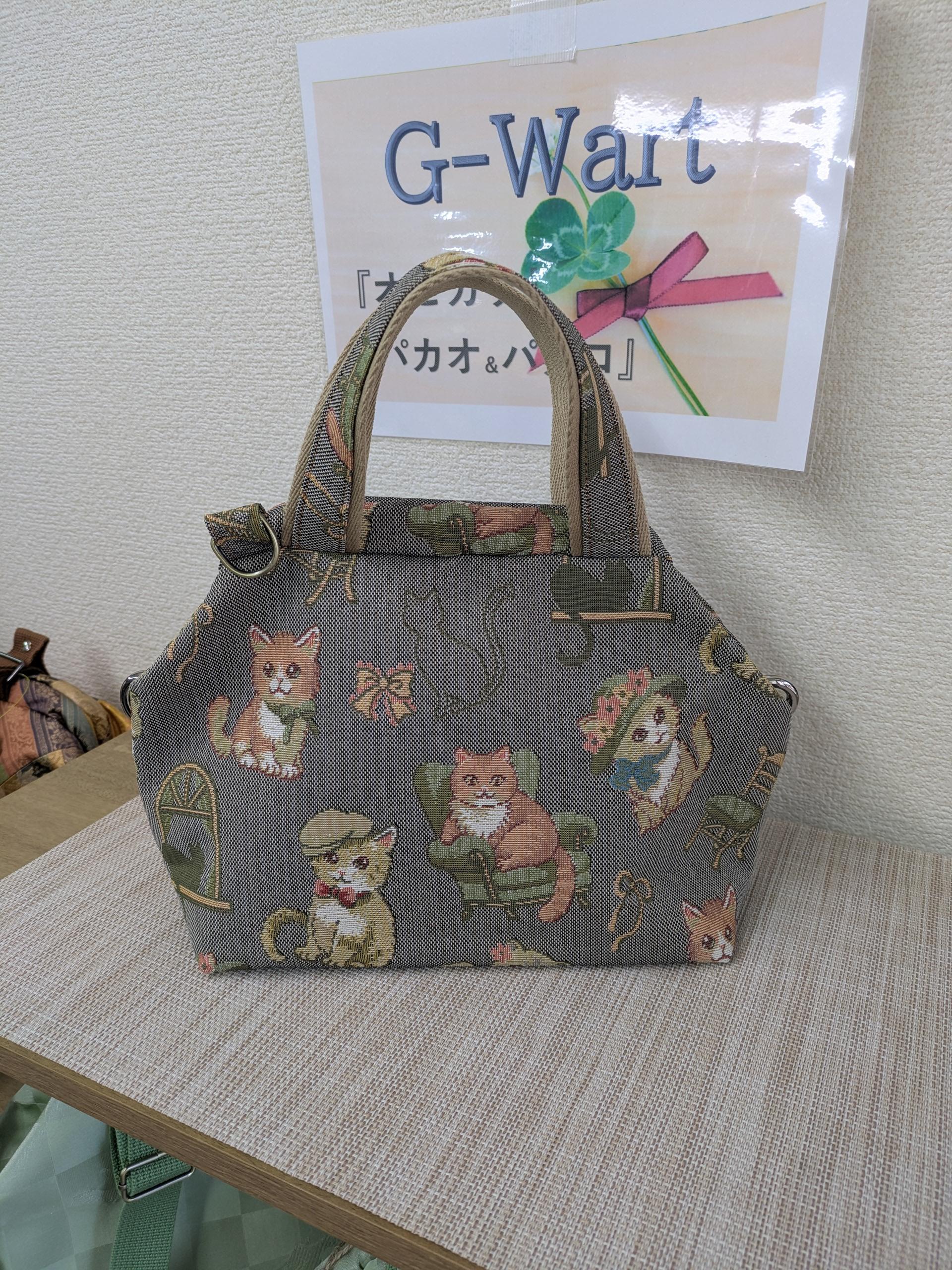 G-wart『PAKAO＆PATAKO』(株)サンライトさんのオリジナル生地『尾州生地・ねこまる』サイズM２送料1枚目の画像