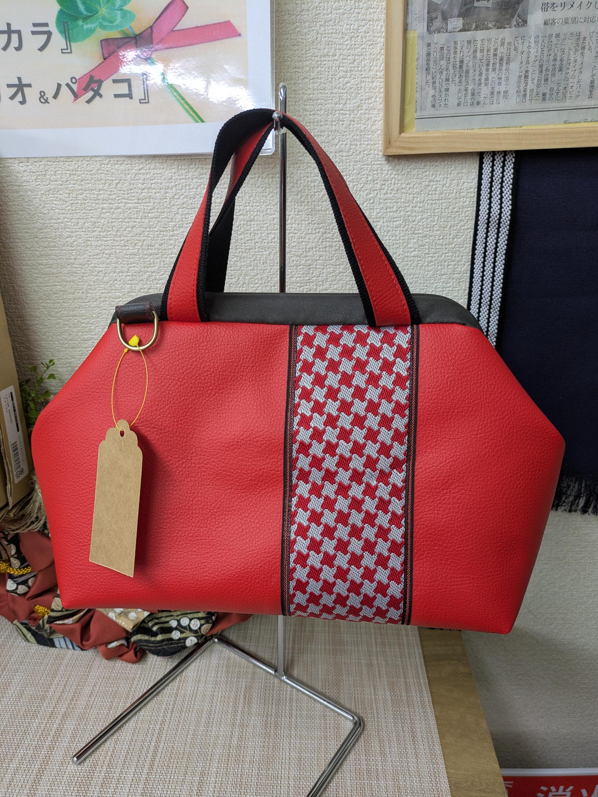 『PAKAO＆PATACO』合皮バック　『吉祥』紋様　サイズ　L2　送料無料1枚目の画像